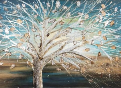 Arte Parla cuadro artístico árbol en otoño